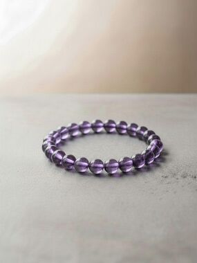 Elegant Black Beaded Stretch Bracelet